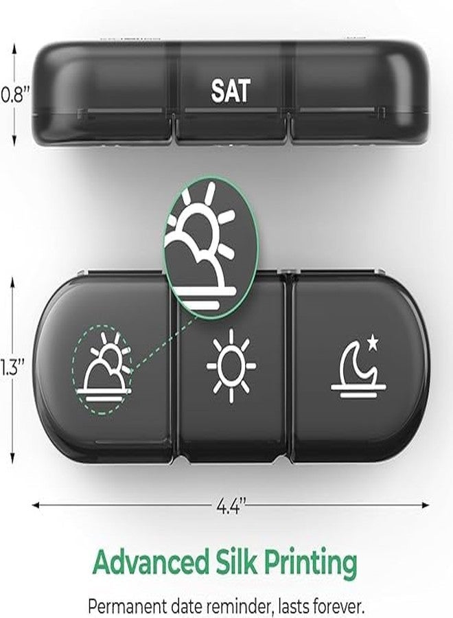 BKQPTL Pill organizer box for medicine 7 days 3 times | Tablet organizer box for medicine | Weekly medicine organizer pill box for travel & home | Medicine pills organiser & storage box (Large size) - Image 5